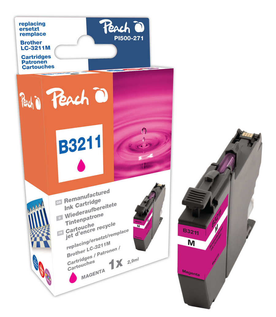 Peach Cartouche d'encre  magenta, compatible avec
ID-Fabricant: LC-3211M