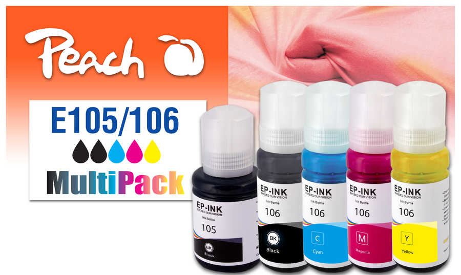 Peach  Multi Pack, compatible avec
ID-Fabricant: No. 105, No. 106
