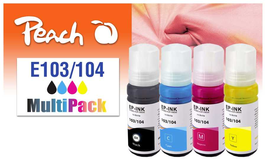 Peach  Multi Pack, compatible avec
ID-Fabricant: No. 103, No. 104, T00P640