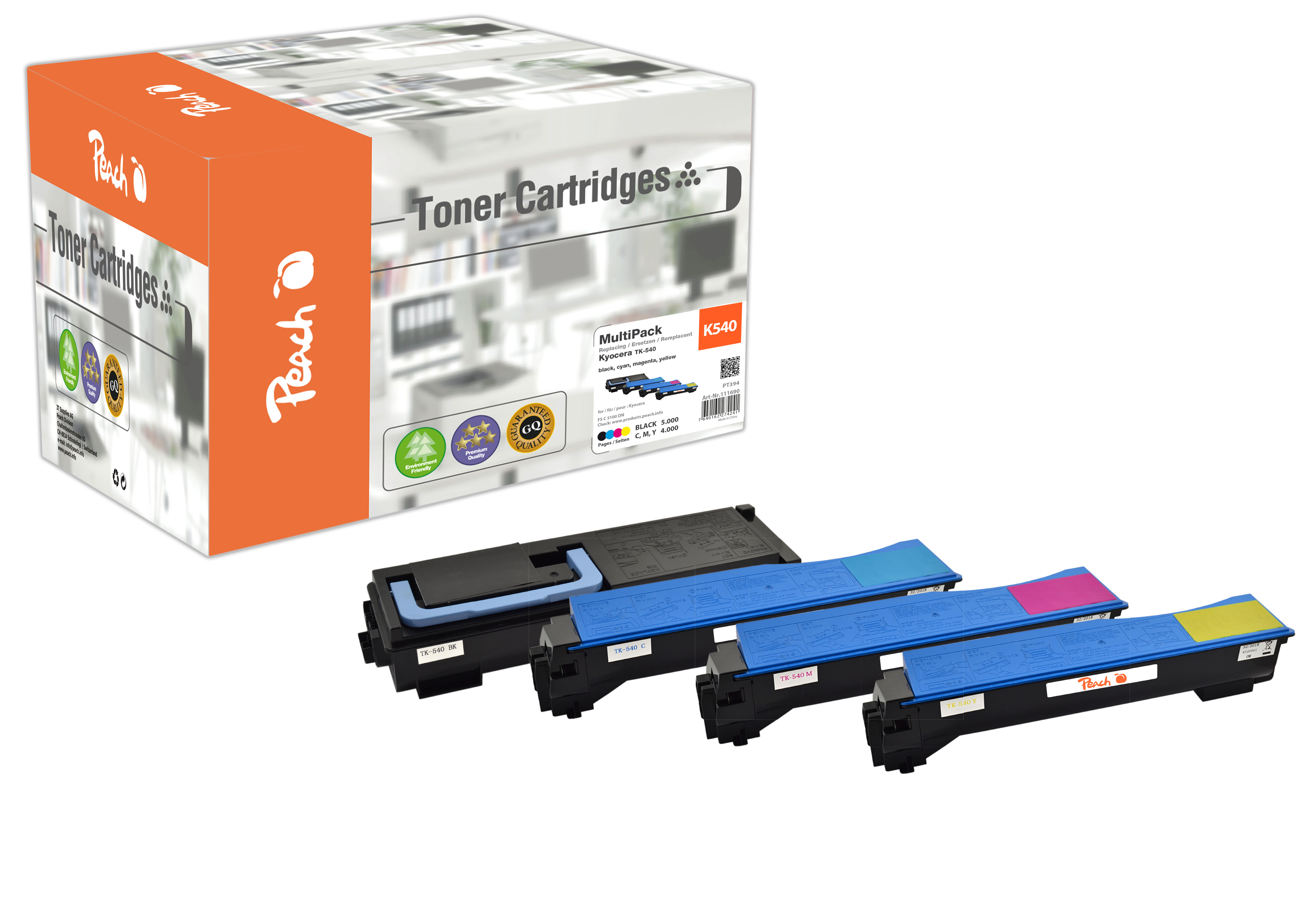 Peach Multipack , compatible avec
ID-Fabricant: TK-540