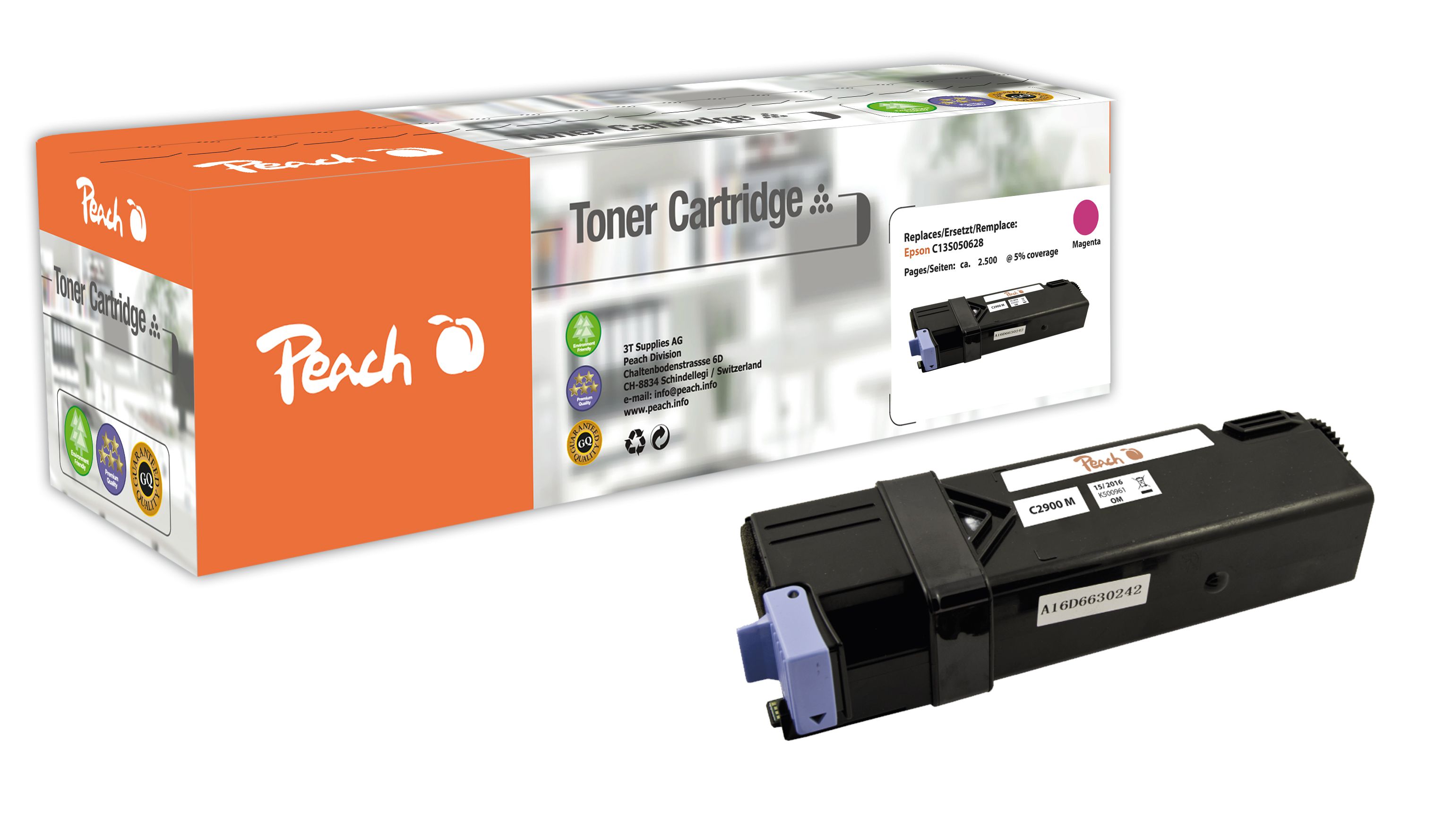 Peach  Toner Module magenta, compatible avec
ID-Fabricant: S050628, C13S050628