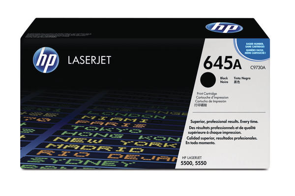 Original Cartouche de toner noir originale
ID-Fabricant: No. 645ABK, C9730A