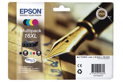 Original Cartouches d'encre Multipack originale XL BKCMY
ID-Fabricant: No. 16XL, C13T16364010
