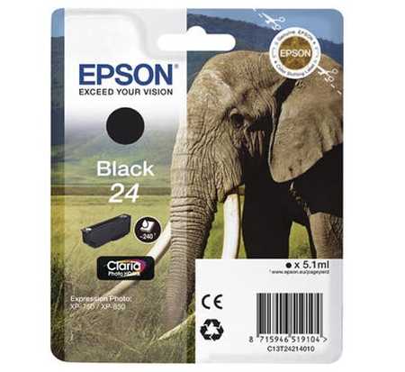 Original Cartouche d'encre noire originale
ID-Fabricant: No. 24 bk, C13T24214010