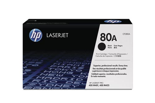 Original Cartouche de toner noir originale
ID-Fabricant: No. 80A BK, CF280A