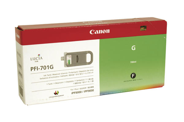 Original Cartouche d'encre verte originale Canon imagePROGRAF IPF 9000