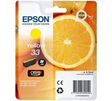 Original Cartouche d'encre jaune originale
ID-Fabricant: T3344, No. 33 y, C13T33444010