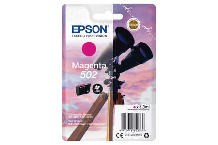 Original Cartouche d'encre magenta originale
ID-Fabricant: No. 502M, C13T02V34010