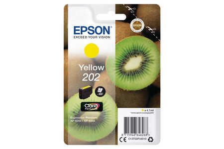 Original Cartouche d'encre jaune originale
ID-Fabricant: T02F4, No. 202 y, C13T02F44010