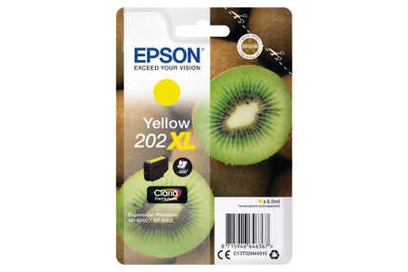Original Cartouche d'encre jaune originale
ID-Fabricant: T02H4, No. 202XL y, C13T02H44010