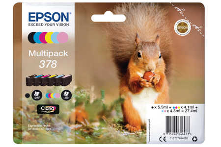 Original Cartouches d'encre Multipack originale 6-couleurs
ID-Fabricant: T3788, No. 378, C13T37884010