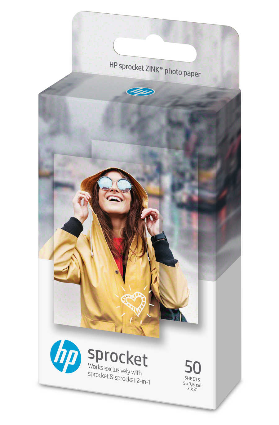 Original  ZINK Photo Paper 5x7,6cm, 50 sheets, self-adhesive
ID-Fabricant: HPIZ2X350, ZINK