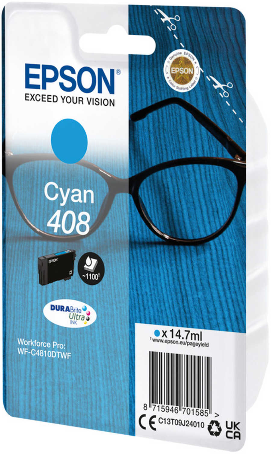 Original Cartouche d'encre cyan originale
ID-Fabricant: No. 408, T09J240