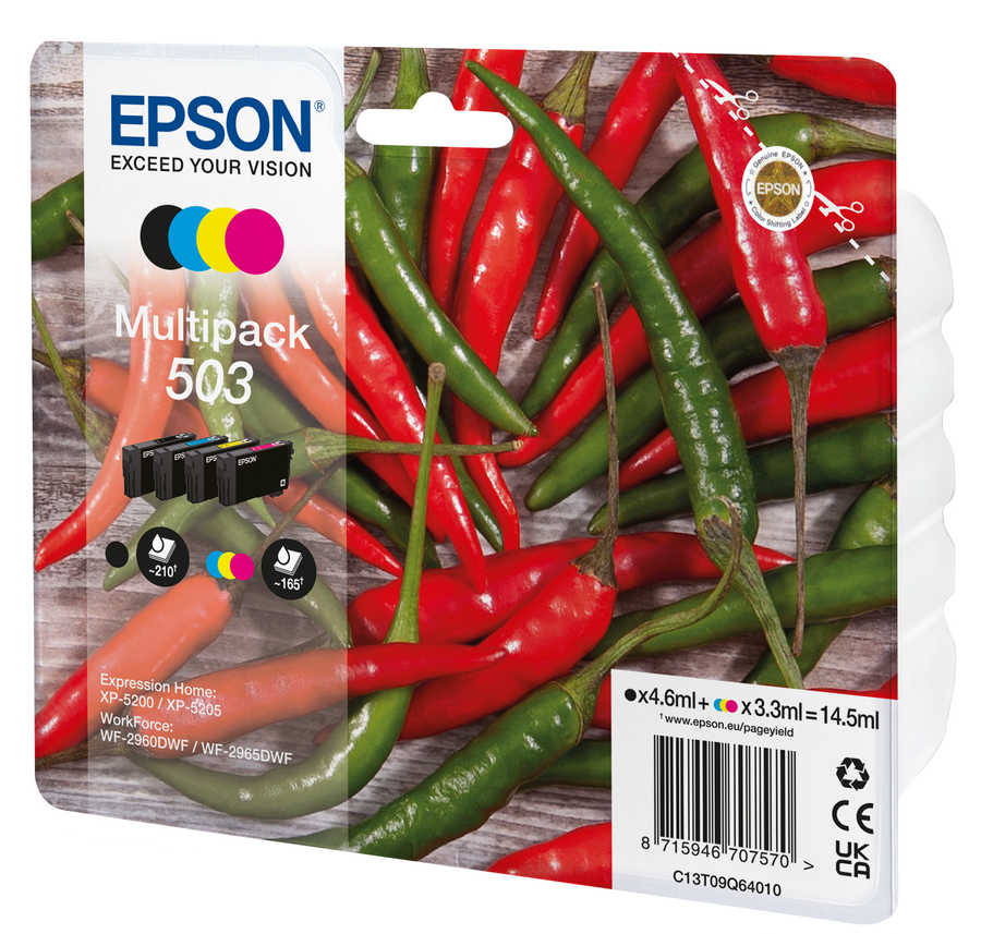 Original e Multipack cartouches d'encre
ID-Fabricant: No. 503, T09Q640