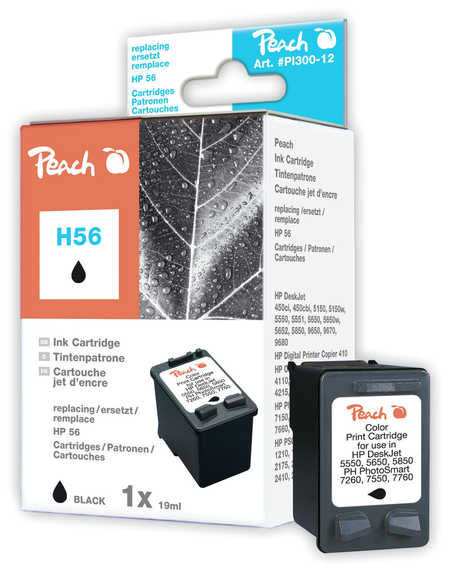 Peach Tête d'impression  noire, compatible avec
ID-Fabricant: No. 56, C6656AE