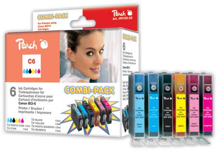 Peach Multipack , compatible avec
ID-Fabricant: BCI-3, BCI-6, 4480A262