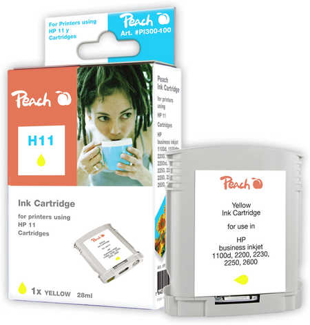 Peach Cartouche d'encre  jaune, compatible avec
ID-Fabricant: No. 11 y, C4838A