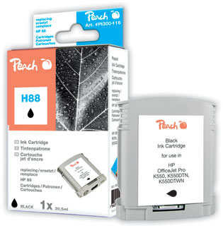 Peach  cartouche d'encre Cartridge noire compatible avec
ID-Fabricant: No. 88 bk, C9385AE