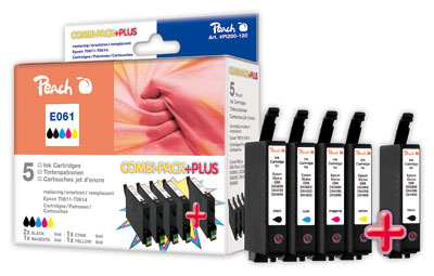 Peach Multipack Plus  compatible avec
ID-Fabricant: T0611, T0615, C13T06154010