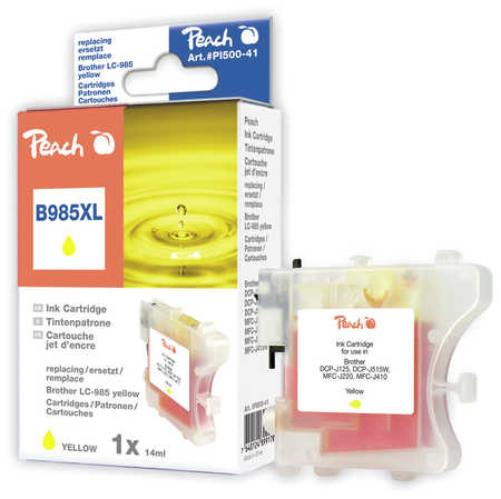 Peach Cartouche d'encre  jaune, compatible avec
ID-Fabricant: LC-985y
