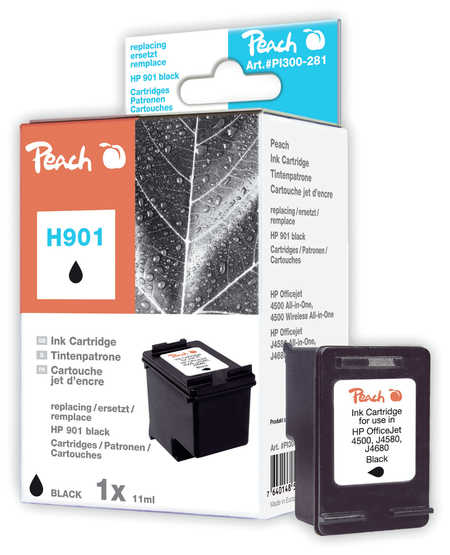 Peach Tête d'impression  noire, compatible avec
ID-Fabricant: No. 901 BK, CC653AE