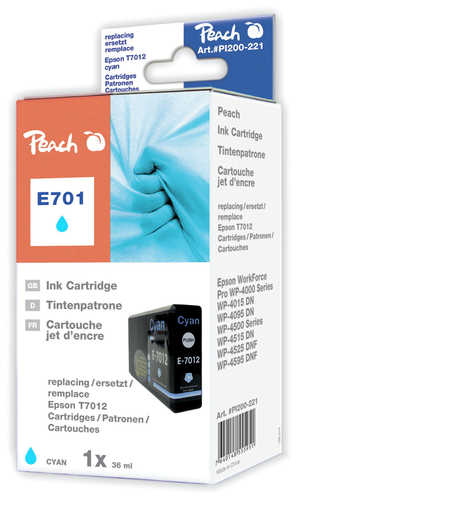 Peach  XL cartouche d'encre cyan, compatible avec
ID-Fabricant: T7012 c, C13T70124010