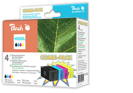 Peach Multipack  avec puce, compatible avec
ID-Fabricant: No. 920XL, C2N92AE 