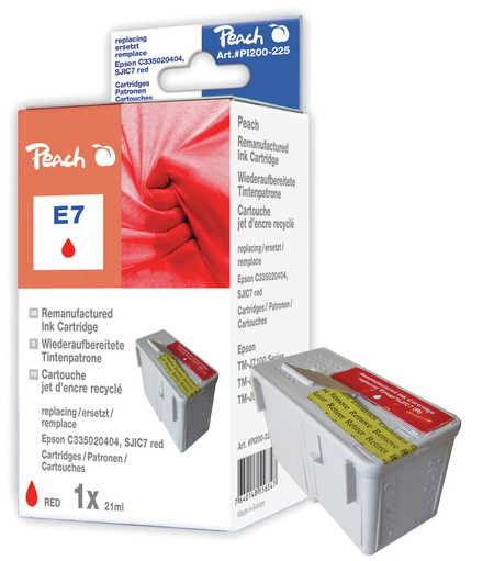 Peach Cartouche d'encre  rouge, compatible avec
ID-Fabricant: SJIC7R, C33S020405
