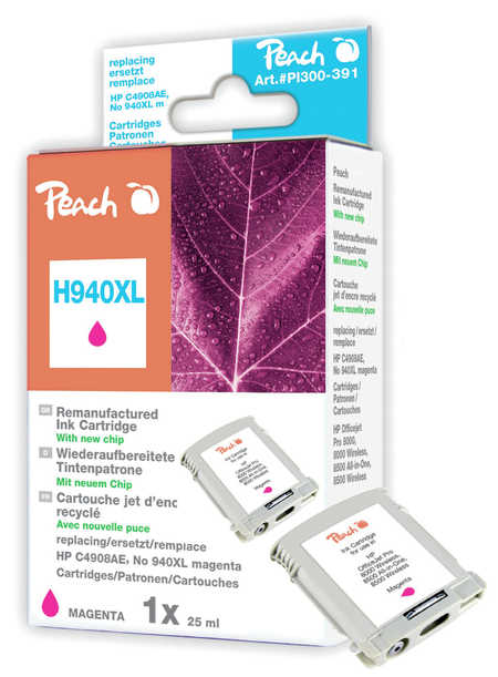 Peach  cartouche d'encre magenta compatible avec
ID-Fabricant: No. 940XL m, C4908AE