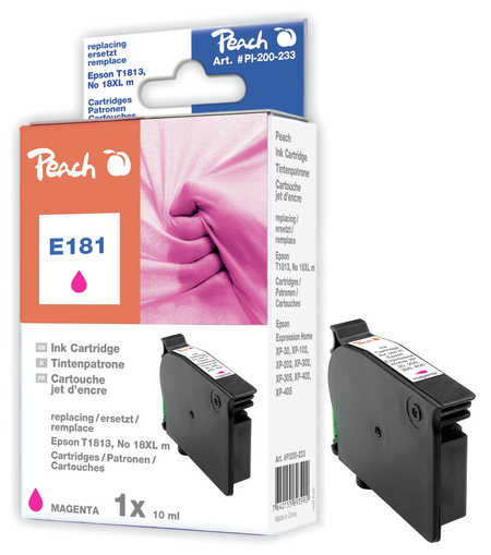 Peach Cartouche d'encre  magenta, compatible avec
ID-Fabricant: No. 18XL m, C13T18134010