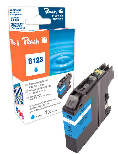 Peach Cartouche d'encre  cyan, compatible avec
ID-Fabricant: LC-123C
