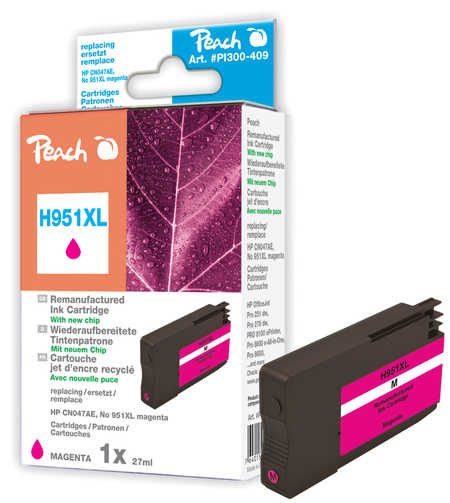 Peach  cartouche d'encre magenta HC compatible avec
ID-Fabricant: No. 951XL m, CN047A