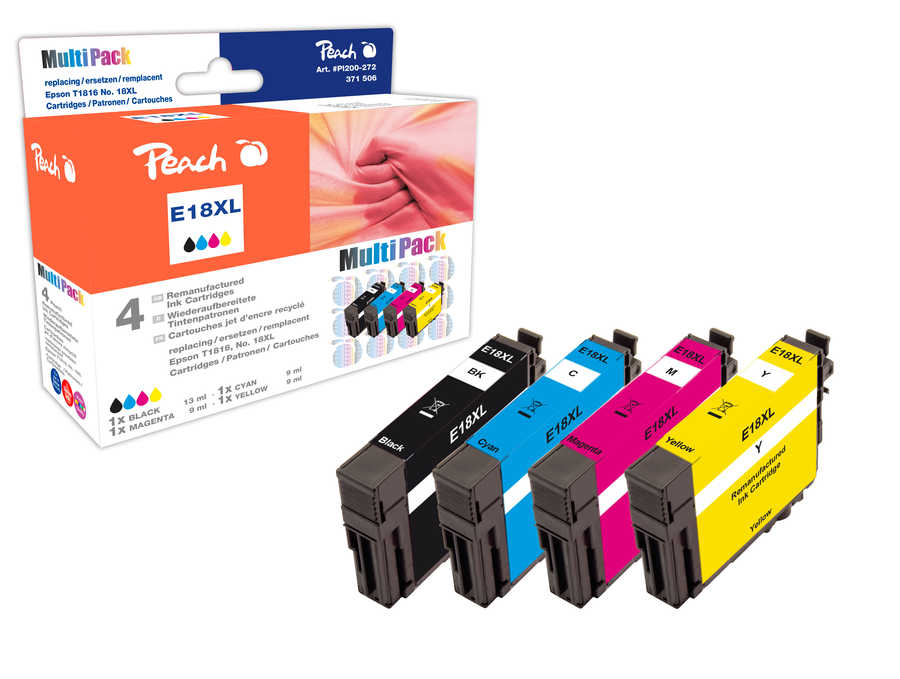 Peach  Multi Pack, compatible avec
ID-Fabricant: No. 18XL, C13T18164010