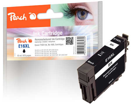 Peach Cartouche d'encre noir, compatible avec
ID-Fabricant: T1631, T163 Epson WorkForce WF-2530 WF