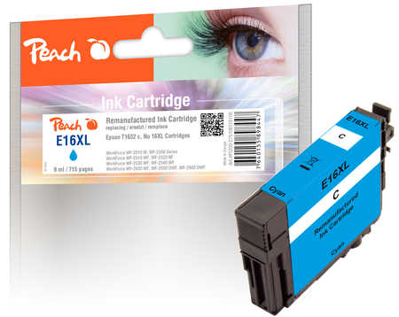 Peach Cartouche d'encre  cyan, compatible avec
ID-Fabricant: No. 16XL c, C13T16324010
