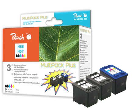 Peach  Multipack Plus cartouche d'encre, compatible avec
ID-Fabricant: No. 56*2, No. 57, SA342AE
