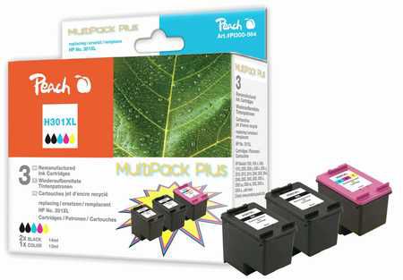 Peach  Multipack Plus, compatible avec
ID-Fabricant: No. 301XL, CH563EE, CH564EE