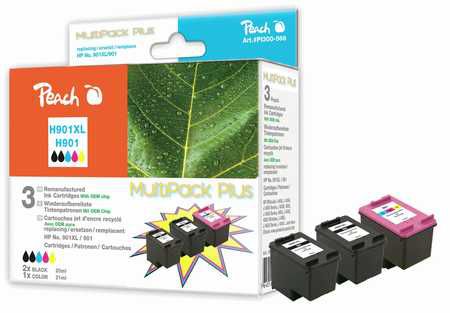 Peach  Multipack Plus, compatible avec
ID-Fabricant: No. 901XL, CC654AE*2, CC656AE