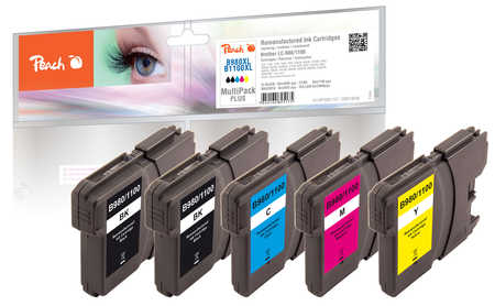 Peach Multipack Plus  compatible avec
ID-Fabricant: LC-980/1100VALBP
