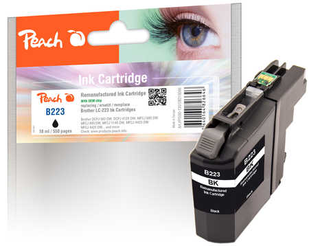 Peach Cartouche d'encre  noir, compatible avec
ID-Fabricant: LC-223BK