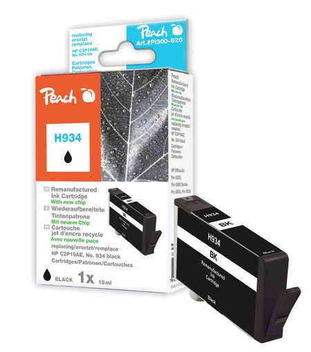 Peach  cartouche d'encre Cartridge noire compatible avec
ID-Fabricant: No. 934 bk, C2P19A