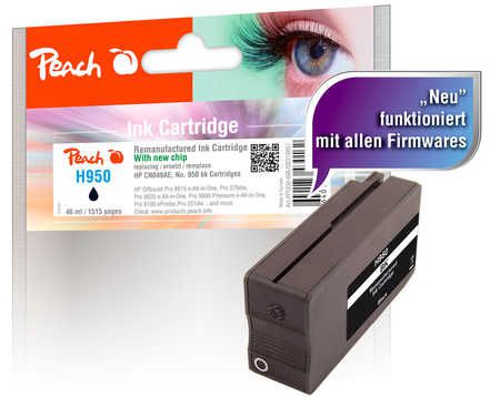 Peach  cartouche d'encre Cartridge noire compatible avec
ID-Fabricant: No. 950 bk, CN049A