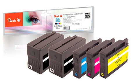 Peach Multipack Plus  avec puce compatible avec
ID-Fabricant: No. 932*2, No. 933, CN057A*2, CN058A, CN059A, CN060A