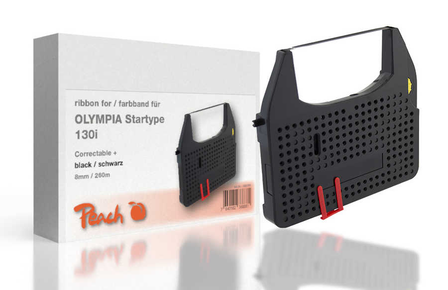 Peach Ribbon cartridge compatible to Olympia Startype 130i, black, Gr163C
