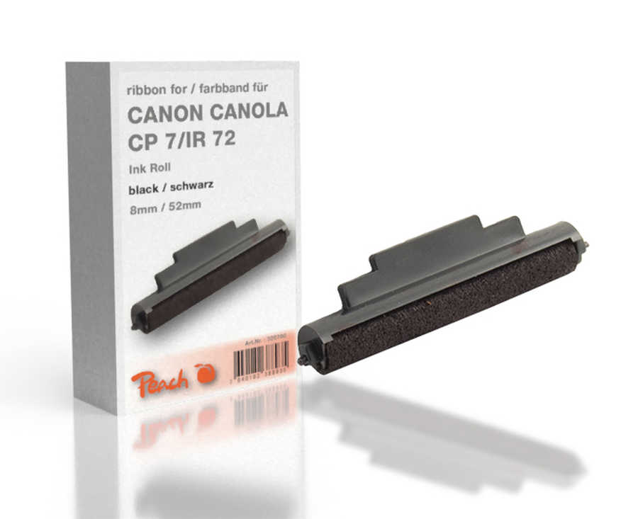 Peach Ribbon cartridge compatible to Canon Canola CP7/IR 72, bk, Ink Roll